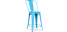 Buy Bar Stool with Backrest - Industrial Design - 60cm - Stylix Turquoise 58410 home delivery
