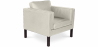 Buy Armchair with Armrest - Upholstered in Faux Leather - Betzalel Ivory 15440 in the United Kingdom