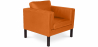 Buy Armchair with Armrest - Upholstered in Faux Leather - Betzalel Orange 15440 at Privatefloor