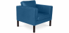 Buy Armchair with Armrest - Upholstered in Faux Leather - Betzalel Dark blue 15440 - in the UK