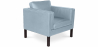 Buy Armchair with Armrest - Upholstered in Faux Leather - Betzalel Pastel blue 15440 home delivery