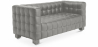 Buy Polyurethane Leather Upholstered Sofa - 2 Seater - Nubus Grey 13252 with a guarantee
