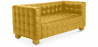 Buy Polyurethane Leather Upholstered Sofa - 2 Seater - Nubus Pastel yellow 13252 - in the UK