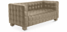 Buy Polyurethane Leather Upholstered Sofa - 2 Seater - Nubus Taupe 13252 at Privatefloor