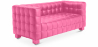 Buy Polyurethane Leather Upholstered Sofa - 2 Seater - Nubus Pink 13252 in the United Kingdom