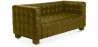 Buy Polyurethane Leather Upholstered Sofa - 2 Seater - Nubus Olive 13252 in the United Kingdom