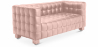 Buy Polyurethane Leather Upholstered Sofa - 2 Seater - Nubus Pastel pink 13252 - prices