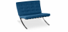 Buy Design Armchair - Upholstered in Faux Leather - Town Dark blue 58262 at Privatefloor
