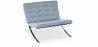 Buy Design Armchair - Upholstered in Faux Leather - Town Pastel blue 58262 at Privatefloor