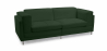 Buy Polyurethane Leather Upholstered Sofa - 2 Seater - Cawa Green 16611 in the United Kingdom