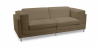 Buy Polyurethane Leather Upholstered Sofa - 2 Seater - Cawa Taupe 16611 - in the UK