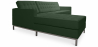 Buy Chaise longue design - Upholstered in Polipiel - Nova Green 15184 home delivery