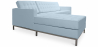 Buy Chaise longue design - Upholstered in Polipiel - Nova Pastel blue 15184 in the United Kingdom