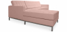 Buy Chaise longue design - Upholstered in Polipiel - Nova Pastel pink 15184 in the United Kingdom