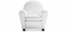 Buy  Armchair with Armrests - Upholstered in Faux Leather - Club White 54286 in the United Kingdom