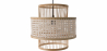 Buy Rattan Ceiling Lamp - Boho Bali Design Pendant Lamp - Yei Natural 60488 - in the UK