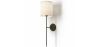 Lamp Wall Light - Black with Fabric Shade - Dena image 9