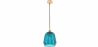 Buy Ceiling Lamp - Pendant Lamp - Glass and Metal - Amaia Blue 60530 - in the UK