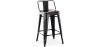 Buy Bar Stool with Backrest - Industrial Design - 60cm - New Edition - Stylix Metallic bronze 60126 in the United Kingdom