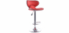 Buy Swivel Barstool with Backrest - Curve Back Red 49743 at Privatefloor