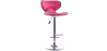 Buy Swivel Barstool with Backrest - Curve Back Pink 49743 in the United Kingdom