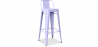 Buy Bar Stool with Backrest - Industrial Design - 76cm - New Edition - Stylix Lavander 60325 home delivery