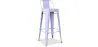 Bar Stool with Backrest - Industrial Design - 76cm - New Edition - Stylix image 9