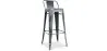 Bar Stool with Backrest - Industrial Design - 76cm - New Edition - Stylix image 9