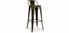 Buy Bar Stool with Backrest - Industrial Design - 76cm - New Edition - Stylix Metallic bronze 60325 with a guarantee