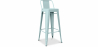 Buy Bar Stool with Backrest - Industrial Design - 76cm - New Edition - Stylix Pale green 60325 in the United Kingdom