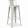 Bar Stool with Backrest - Industrial Design - 76cm - New Edition - Stylix image 9