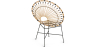 Buy Round Synthetic Rattan Outdoor Chair - Boho Bali Design - Elsa Natural 60541 - in the UK