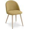 Dining Chair - Upholstered in Fabric - Scandinavian Style - Evelyne image 9