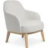 Buy Upholstered Dining Chair - White Boucle - Letter White 60543