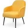 Buy Velvet upholstered Armchair - Hyra Yellow 60548