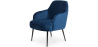 Buy Upholstered Dining Chair - Velvet - Hyra Dark blue 60548 in the United Kingdom