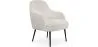 Upholstered Armchair - White Bouclé - Hyra image 9
