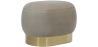 Buy Pouf - Velvet and Metal - Luxe Taupe 60552 at Privatefloor