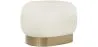 Pouf Luxury Home Foot Rest - White Boucle - Luxe image 9