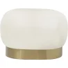 Buy Pouf Luxury Home Foot Rest - White Boucle - Luxe White 60553