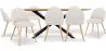 Pack Industrial Design Wooden Dining Table (220cm) & 8 Bouclé Upholstered Dining Chairs - Evelyne image 9