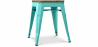 Buy Industrial Design Stool - Wood & Steel - 45cm -Stylix Pastel green 58350 home delivery