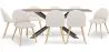 Pack Industrial Design Wooden Dining Table (200cm) & 8 Bouclé Upholstered Dining Chairs - Evelyne image 9