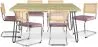 Pack Industrial Design Dining Table 150cm & 6 Rattan Dining Chairs - Velvet Upholstery - Martha image 9