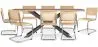 Pack Industrial Design Wooden Dining Table (200cm) & 8 Rattan Dining Chairs - Bruna image 9
