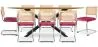 Pack Industrial Design Wooden Dining Table (220cm) & 8 Rattan Dining Chairs - Velvet Upholstery - Martha image 9