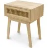 Buy Bedside Table with Drawer - Boho Bali Wood - Yanpai Natural 60605