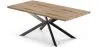 Rectangular Dining Table - Industrial - Wood and Metal - Bayron image 9