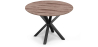 Buy Round Dining Table - Industrial - Wood and Metal - Bayron Natural wood 60609 - in the UK