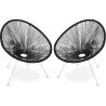 Buy Pack Acapulco Chair - White Legs x2 - New edition Black 60612